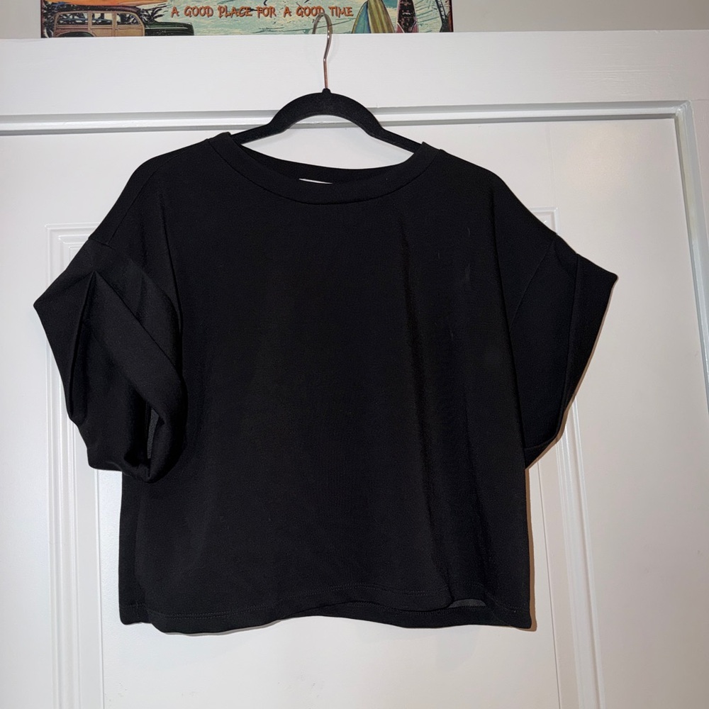NWT Bucket List Black Oversized T-Shirt & Shorts Loungewear Set - S